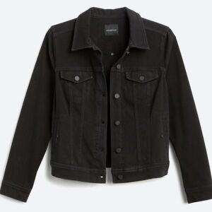 Liverpool kolten denim jacket with extreme stretch black size large